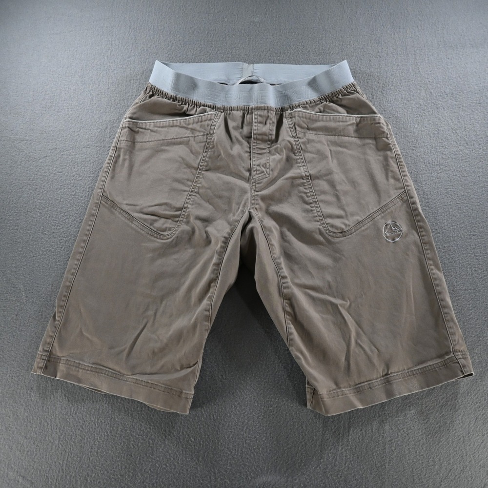 La Sportiva Mens Flatanger Short M Climbing Shorts Large Taupe Brown